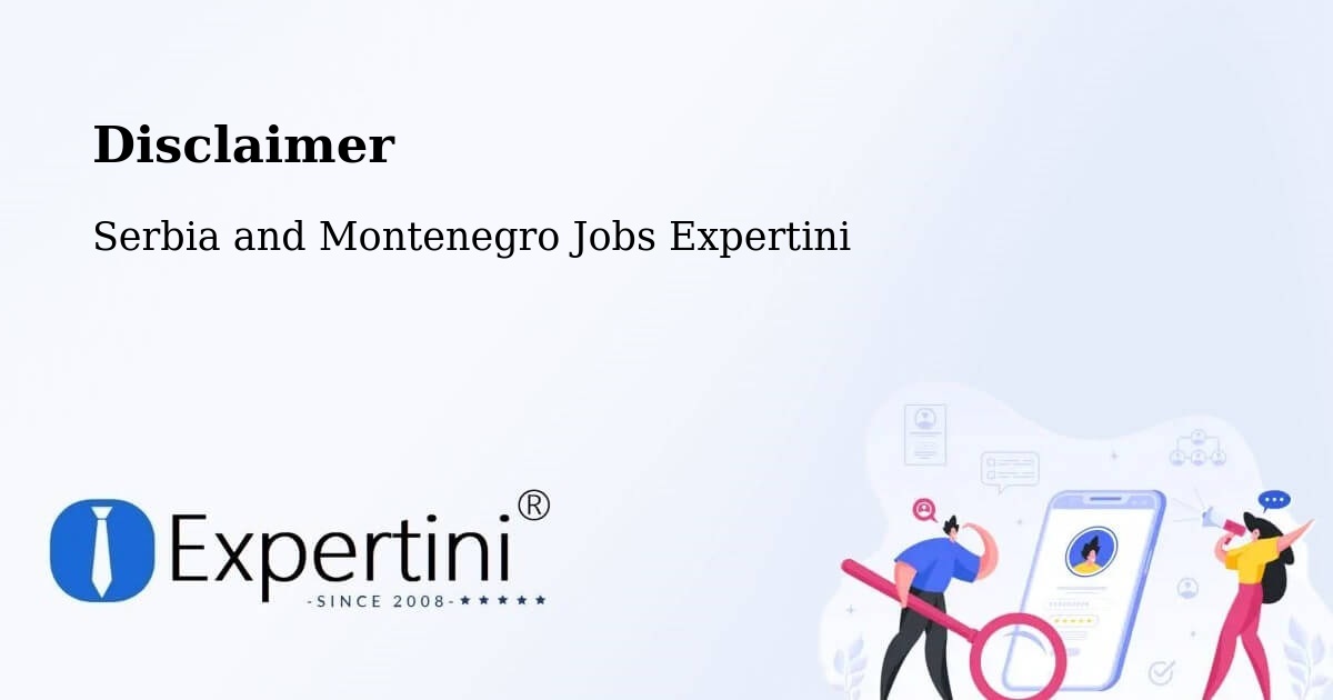 Disclaimer – Barrière - Serbia and Montenegro Jobs Expertini